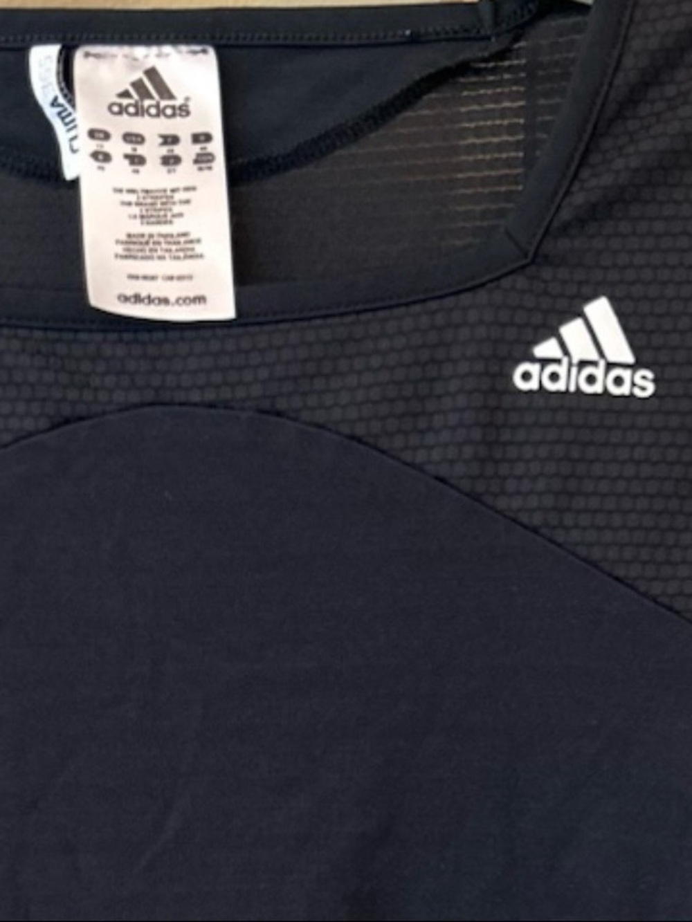 Adidas Climalite Black Athletic Tee Women’s M Mesh Panel Short Sle - Picture 7 of 8